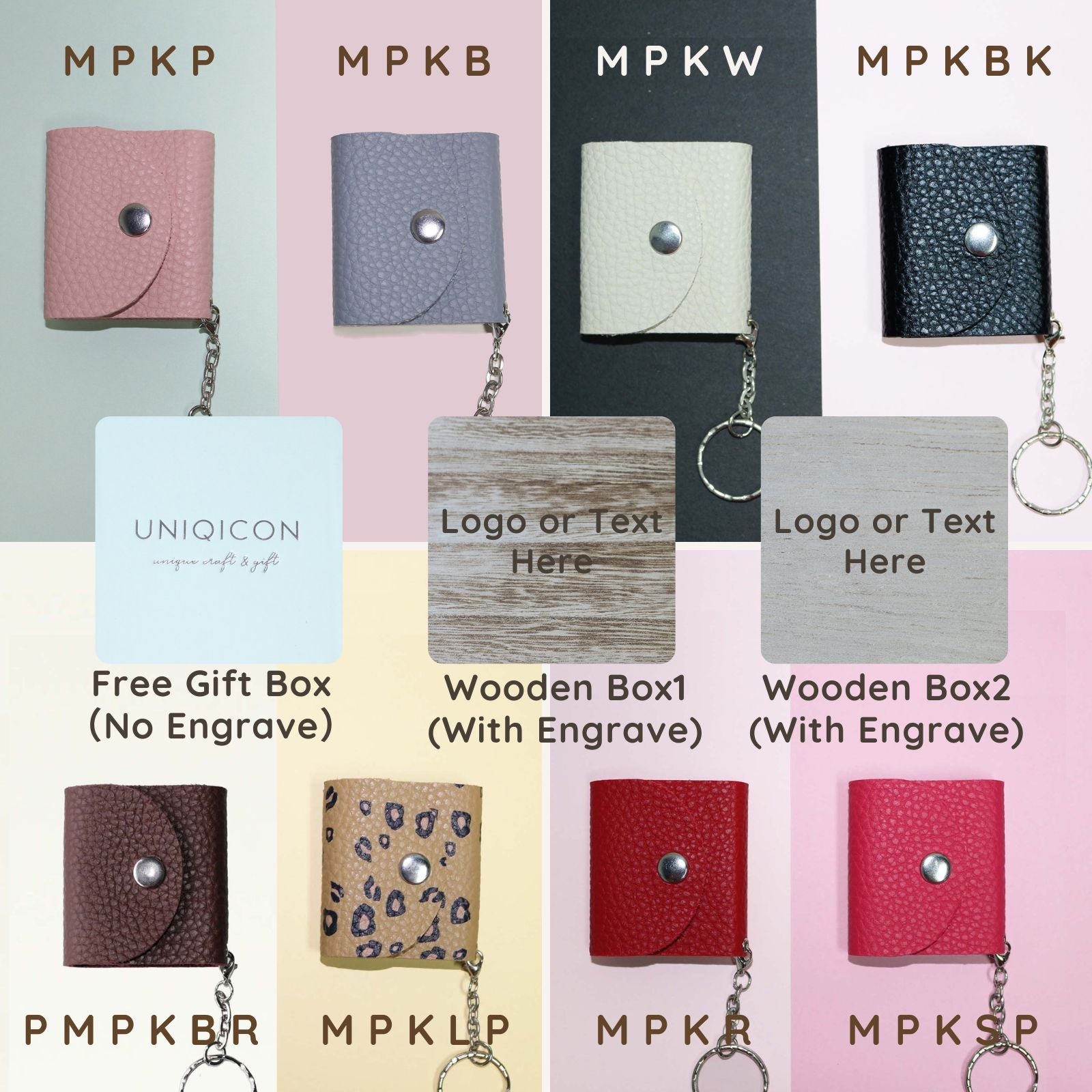 Personalized Mini Photo Keychain,Picture Keychains(Leopard print) Personalized Album, Mini Cute Key Ring Keychain with Picture Book for Family, Boyfriend, Couples, Dog, Friends - uniqicon