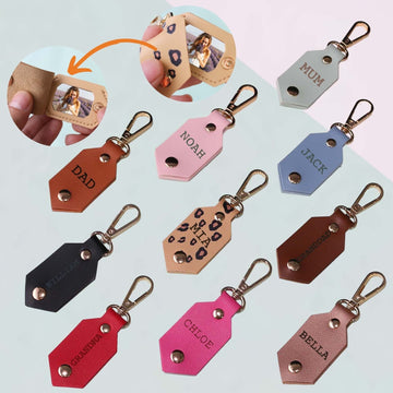 Personalized Picture Key Chains,Custom Keychain With Picture, Llaveros (Leopard color) Personalizados Customized Keychain Gifts For Women Boyfriend Husband Mens - uniqicon