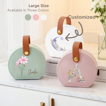 Personalised Travel Jewellery Organiser,Small Holiday Essentials Presents Box Gift,Travel Small Organiser Gift,Holiday Essentials Presents