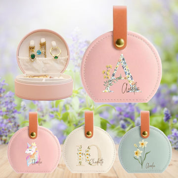 Personalised Travel Jewellery Organiser,Small Holiday Essentials Presents Box Gift,Travel Small Organiser Gift,Holiday Essentials Presents