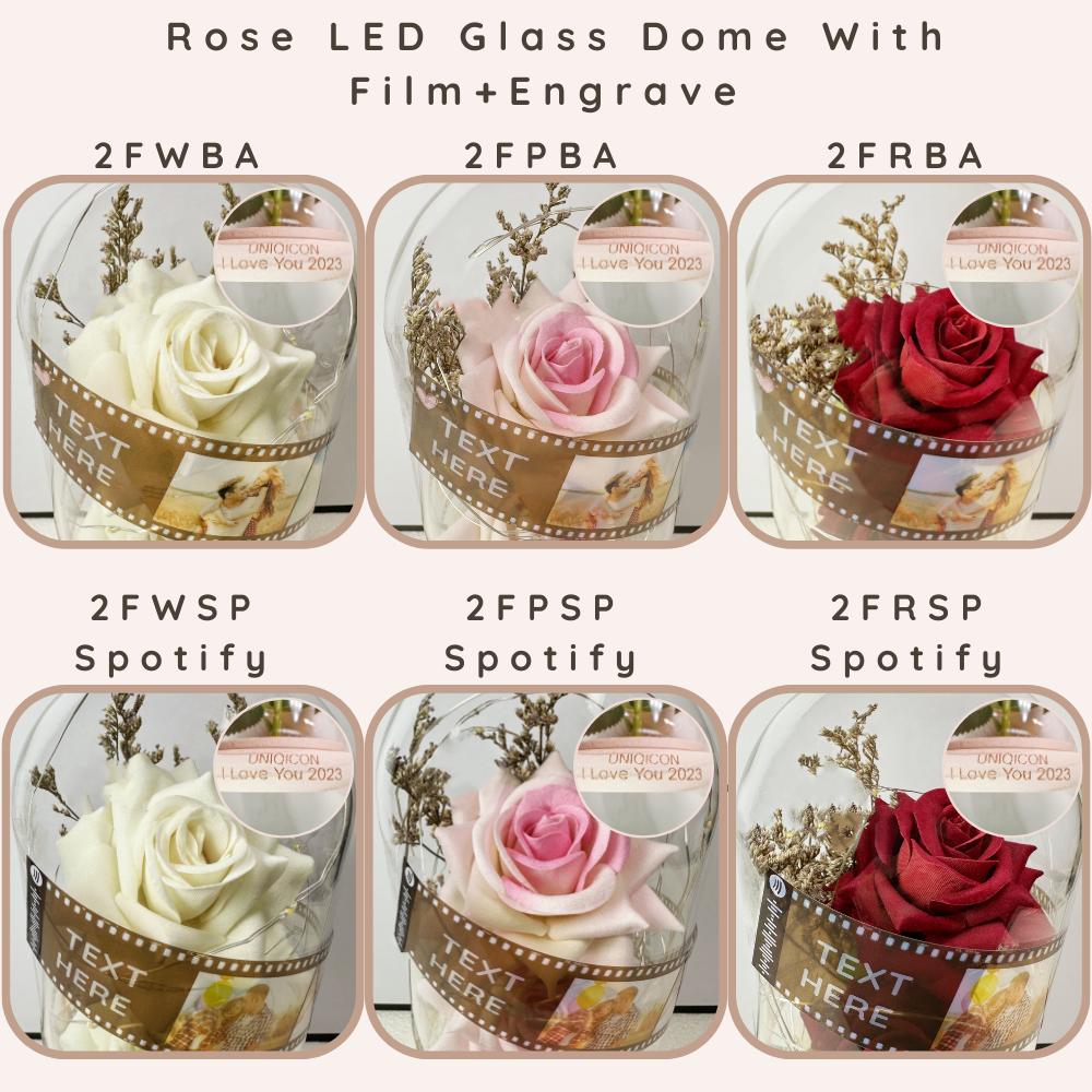 Anniversary & Valentine's Day Gifts For Mom Women, Personalized Rose Lamp, Mother's Day, Birthday Presents For Mom,Girlfriends & Wives Handmade Roses Flowers Galaxy Eternal Enchanted Rose Glass Dome With Message 2F - uniqicon